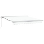 vidaXL Cortina Retractabilă Alb 300 x 250 cm Material textil, Metal