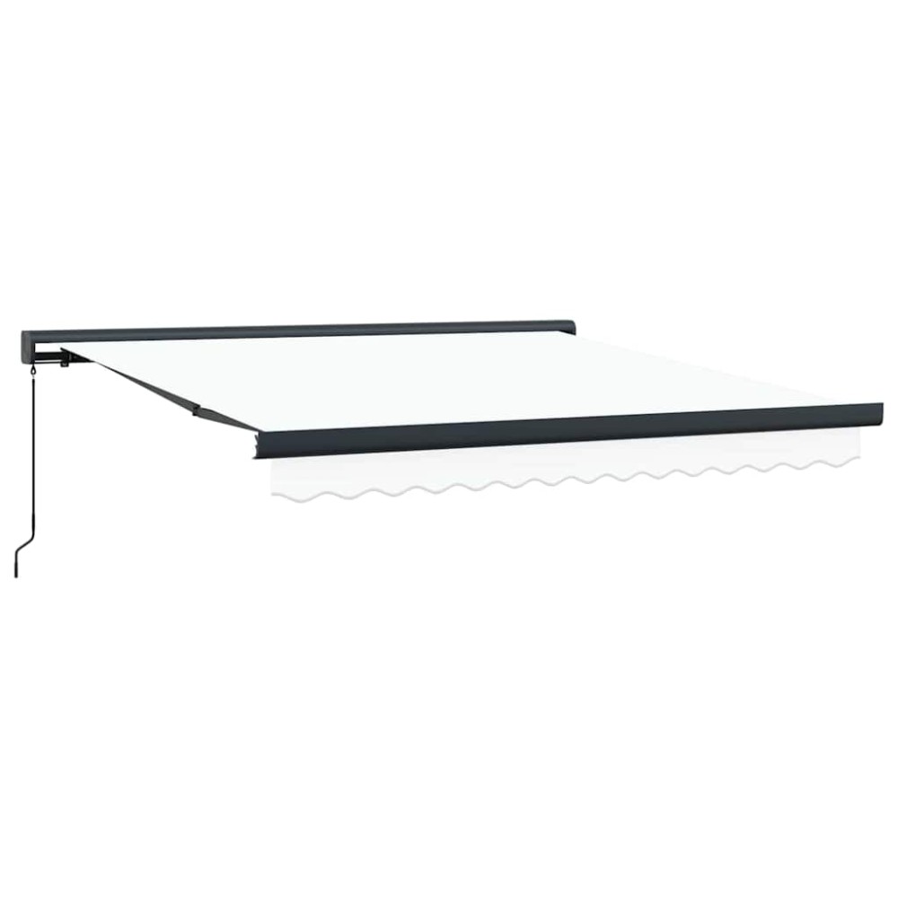 vidaXL Cortina Retractabilă Alb 300 x 250 cm Material textil, Metal