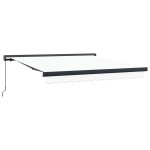vidaXL Cortina Retractabilă Alb 300 x 250 cm Material textil, Metal