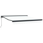 vidaXL Markiză retractabilă automată Alb 300x250 cm vidaXL Markiză retractabilă automată Alb 300x250 cm