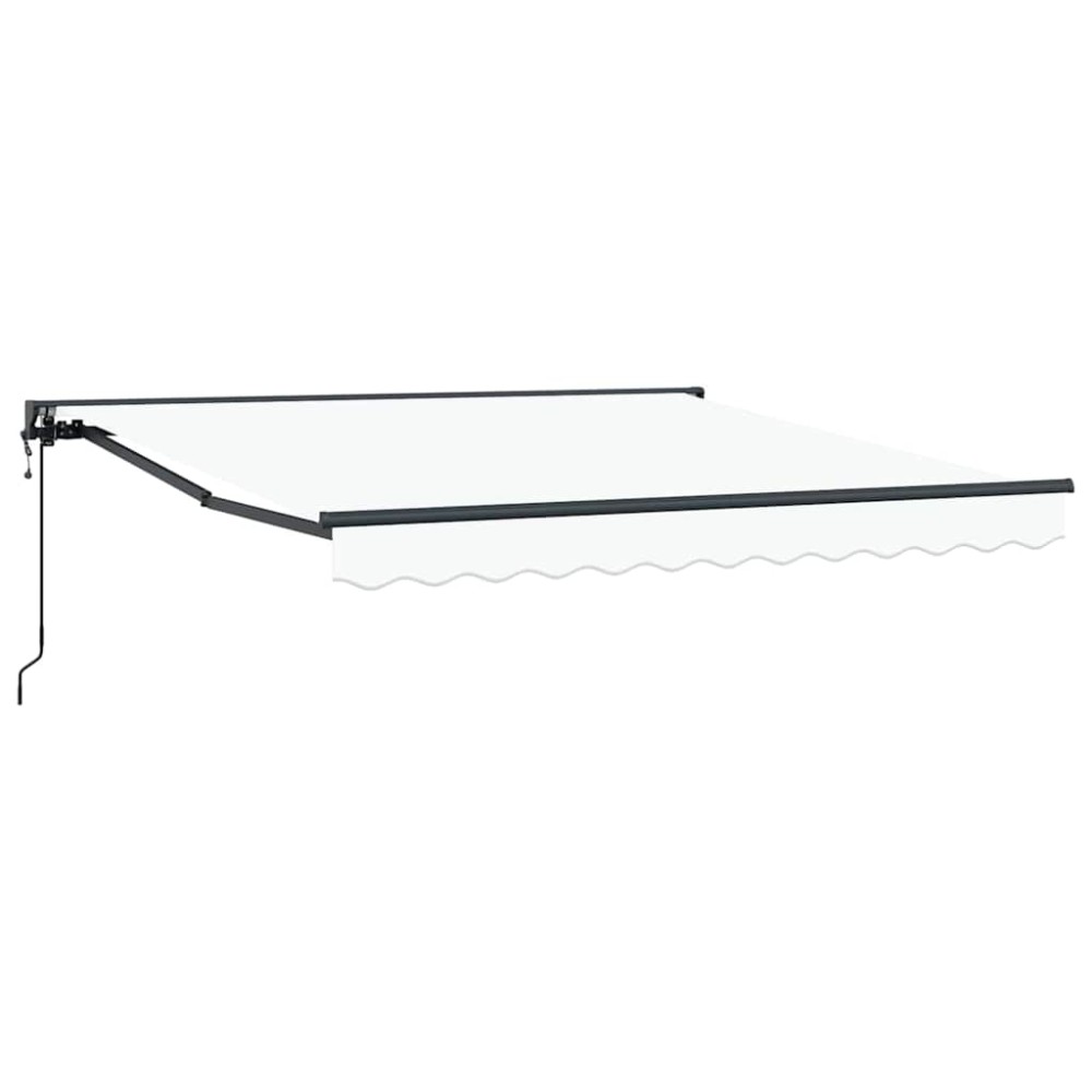 vidaXL Cortina Retractabilă Alb 300x250 cm țesătură