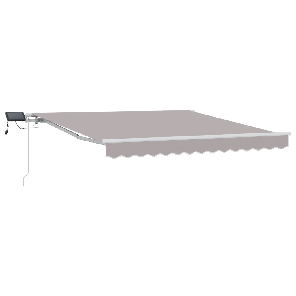 vidaXL Cortina Retractabilă cu Gri deschis 300 x 250 cm țesătură