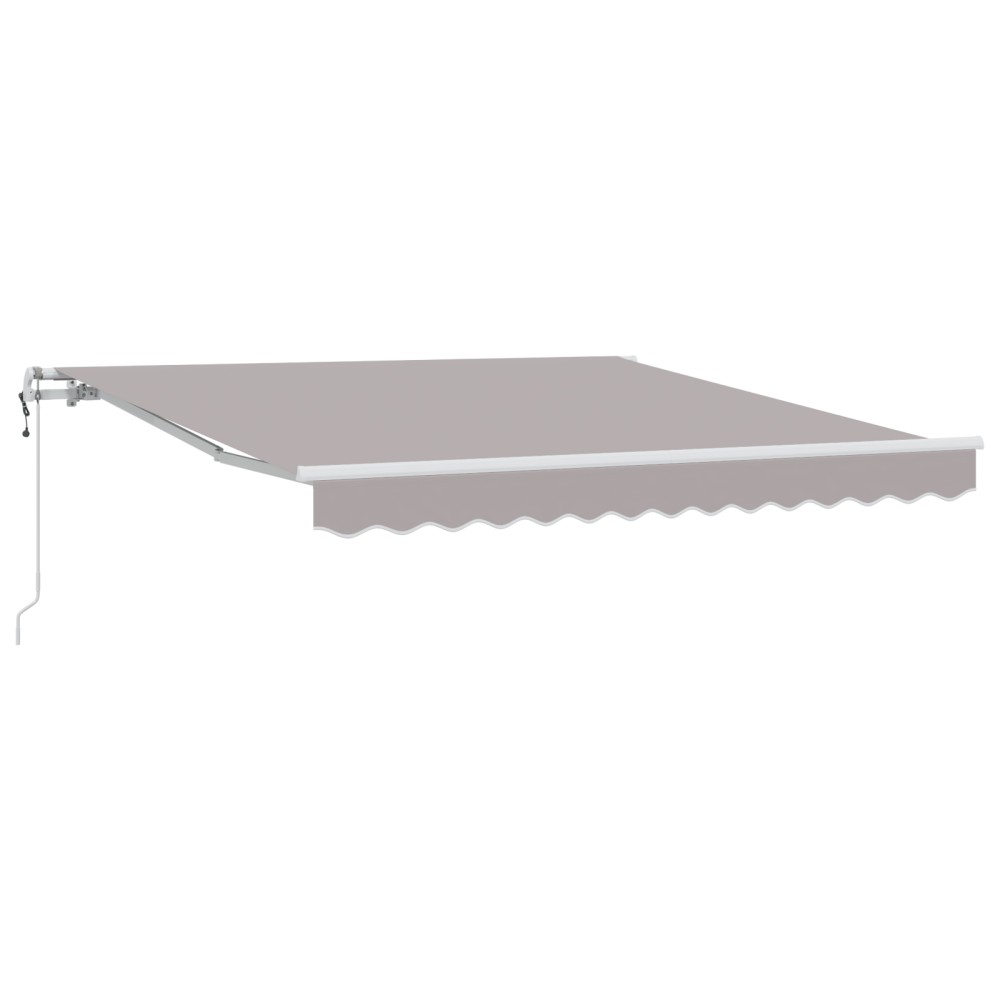 vidaXL Marciză retractabilă Gri deschis 300 x 250 cm Gri deschis