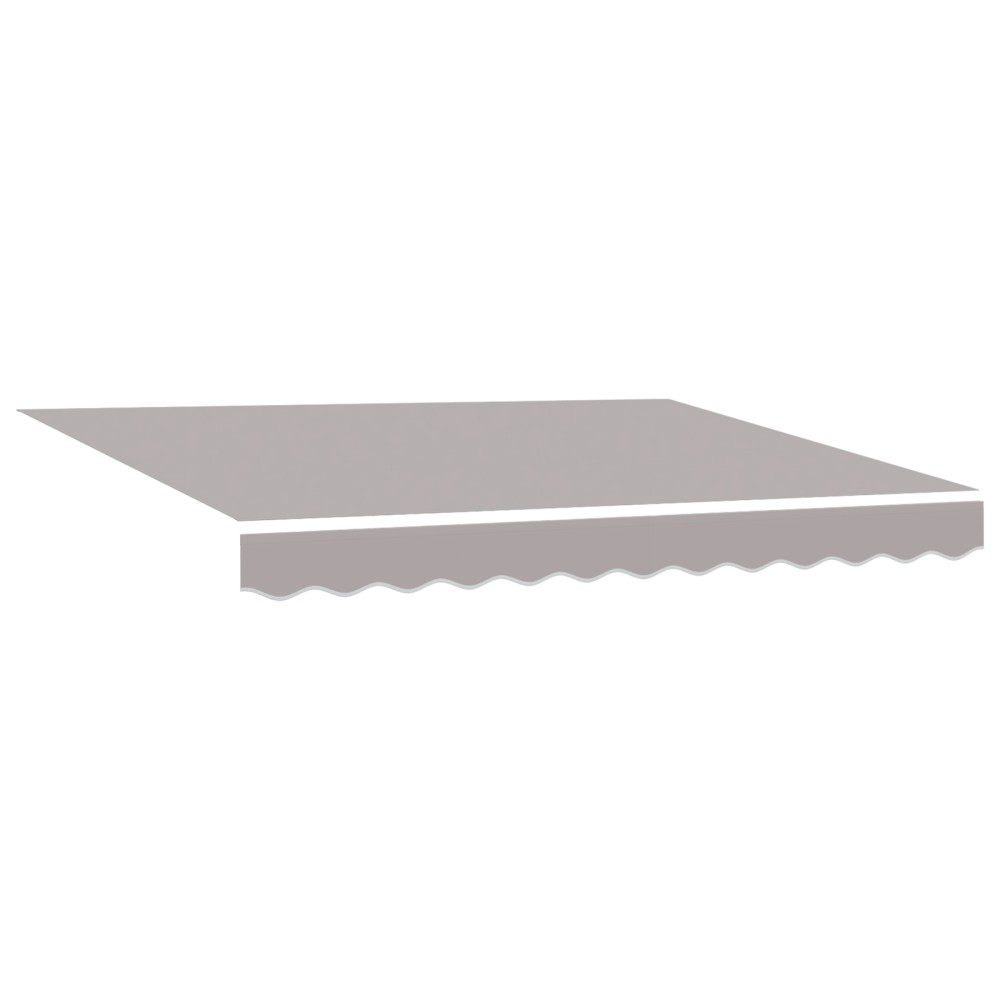 Marcheza retractabilă manuală vidaXL cu LED Gri deschis 300x250 cm