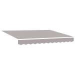 Marcheza retractabilă manuală vidaXL cu LED Gri deschis 300x250 cm Marcheza retractabilă manuală vidaXL cu LED Gri deschis 300x250 cm