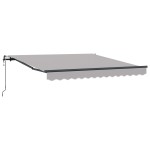 vidaXL Obroc automat retractabil , gri deschis, 300 x 250 cm vidaXL Obroc automat retractabil , gri deschis, 300 x 250 cm