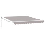 vidaXL <strong>Markiza automată retractabilă</strong> gri deschis 300 x 250 cm vidaXL <strong>Markiza automată retractabilă</strong> gri deschis 300 x 250 cm