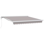 vidaXL Cortina Retractabilă Manual Gri deschis 300 x 250 cm vidaXL Cortina Retractabilă Manual Gri deschis 300 x 250 cm