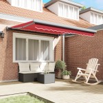 vidaXL Cortina Retractabilă Roșu 300 x 250 cm Material textil, Metal vidaXL Cortina Retractabilă Roșu 300 x 250 cm Material textil, Metal
