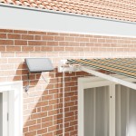 vidaXL Cortina Retractabilă Manual Verde și galben 300 x 250 cm