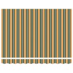 vidaXL Cortina Retractabilă Manual Verde și galben 300 x 250 cm