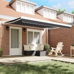 vidaXL Cortina Retractabilă Portocalie și albă 350 x 250 cm vidaXL Cortina Retractabilă Portocalie și albă 350 x 250 cm