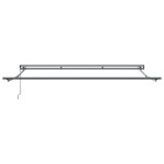 vidaXL Cortina Retractabilă Portocalie și albă 350 x 250 cm vidaXL Cortina Retractabilă Portocalie și albă 350 x 250 cm