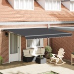 vidaXL Cortina Retractabilă Manual portocaliu și alb 350 x 250 cm vidaXL Cortina Retractabilă Manual portocaliu și alb 350 x 250 cm
