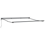 vidaXL Cortina Retractabilă Manual portocaliu și alb 350 x 250 cm vidaXL Cortina Retractabilă Manual portocaliu și alb 350 x 250 cm