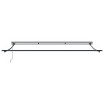 vidaXL Cortina Retractabilă Manual portocaliu și alb 350 x 250 cm vidaXL Cortina Retractabilă Manual portocaliu și alb 350 x 250 cm