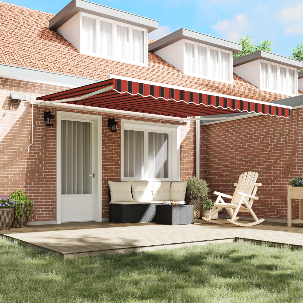 vidaXL Cortina Retractabilă Manual Antracit 350 x 250 cm