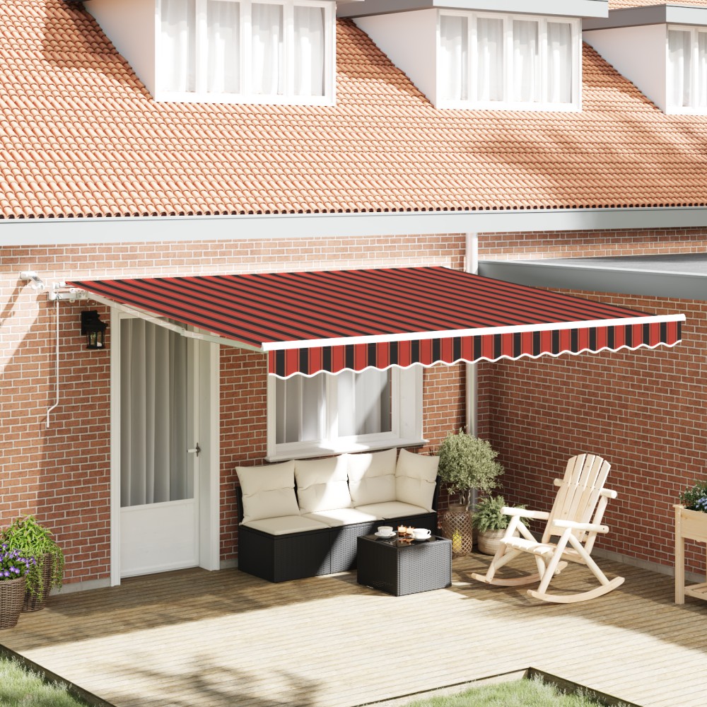 vidaXL Cortina Retractabilă Manual Antracit 350 x 250 cm