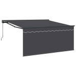 vidaXL Cortina Retractabilă Manual Gri și antracit 350 x 250 cm