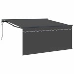 vidaXL Cortina Retractabilă Manual Gri și antracit 350 x 250 cm