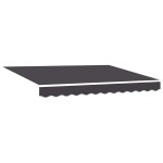 vidaXL Cortina Retractabilă Manual Gri și antracit 350 x 250 cm