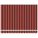 vidaXL Copertină Portocalie și maro 350 x 250 x 165 cm