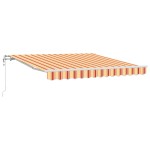 vidaXL Cortina Retractabilă Galben și portocalie 350 x 250 cm