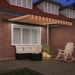 vidaXL Cortina Retractabilă galben și portocaliu 350 x 250 cm țesătură vidaXL Cortina Retractabilă galben și portocaliu 350 x 250 cm țesătură