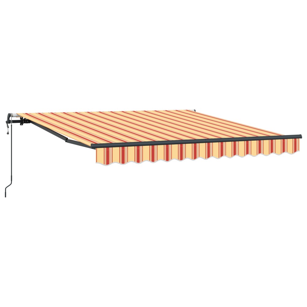 vidaXL Perdeaua retractabilă automată galben și portocaliu, 350x250 cm