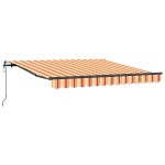 vidaXL Perdeaua retractabilă automată galben și portocaliu, 350x250 cm vidaXL Perdeaua retractabilă automată galben și portocaliu, 350x250 cm