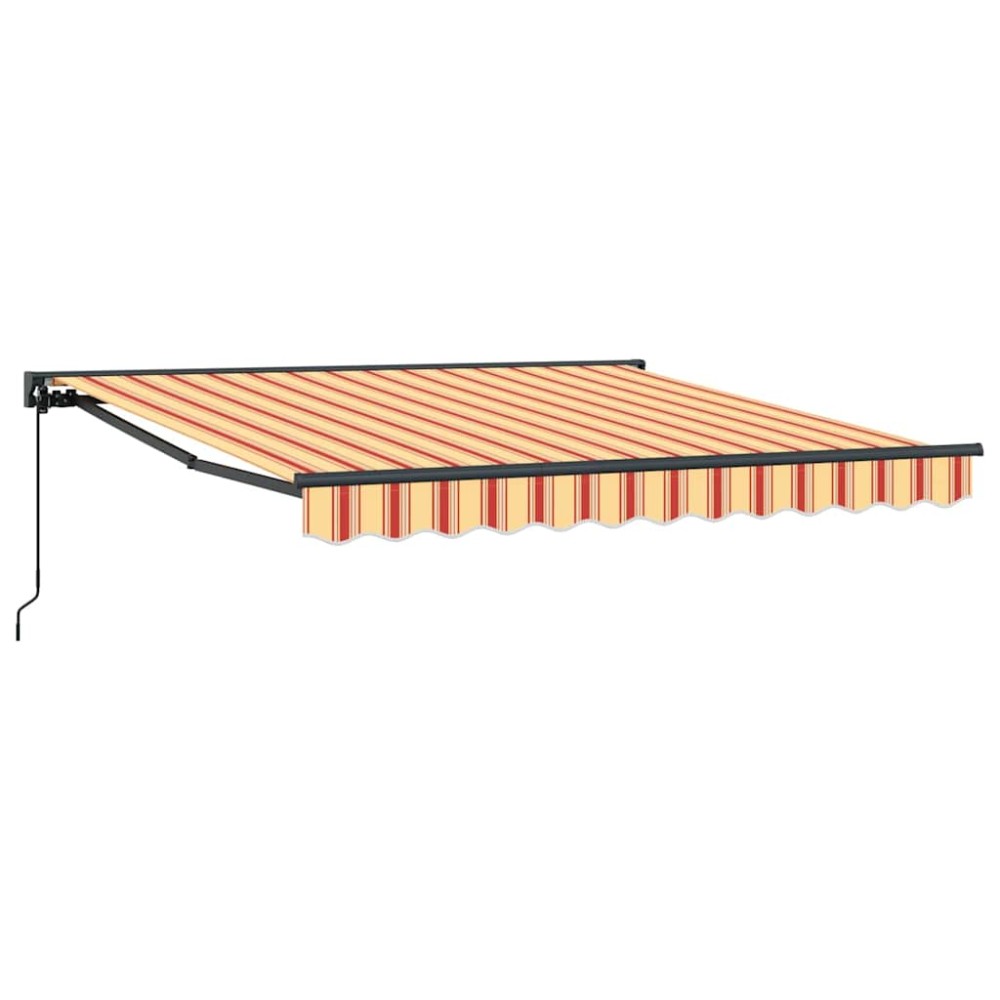 vidaXL Cortina Retractabilă Galben și portocalie 350x250 cm țesătură