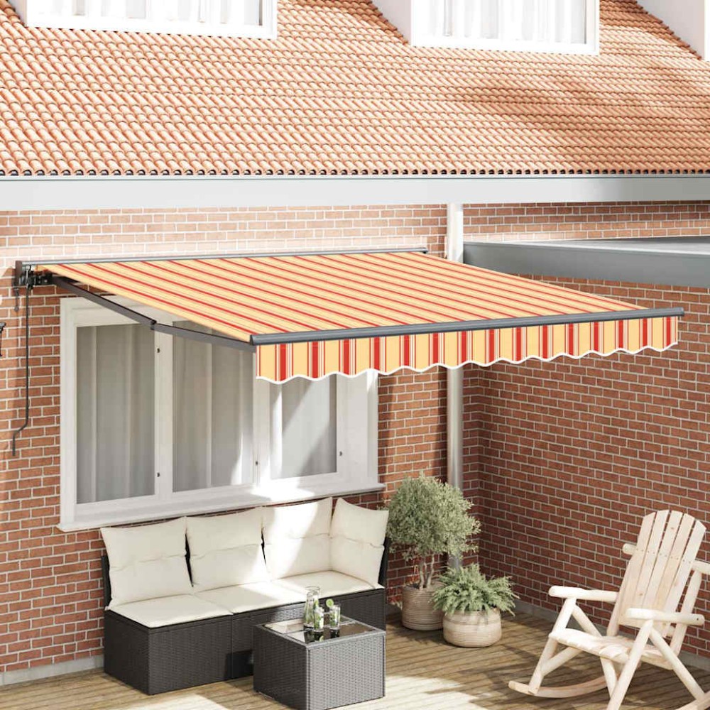 vidaXL Cortina Retractabilă Multicolour 350 x 250 cm