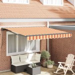 vidaXL Cortina Retractabilă Multicolour 350 x 250 cm