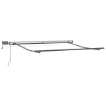vidaXL Cortina Retractabilă Manual Roșu și alb 350 x 250 cm țesătură
