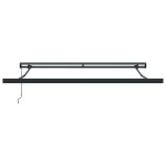 vidaXL Cortina Retractabilă Roșu și Alb 350 x 250 cm Stofă și Metal