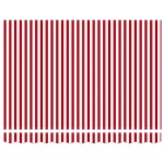 vidaXL Cortina Retractabilă Manual Roșu și Alb 350 x 250 cm