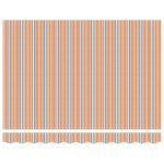 vidaXL Cortina Retractabilă Portocaliu Gri Albastru Alb 350 x 250 cm