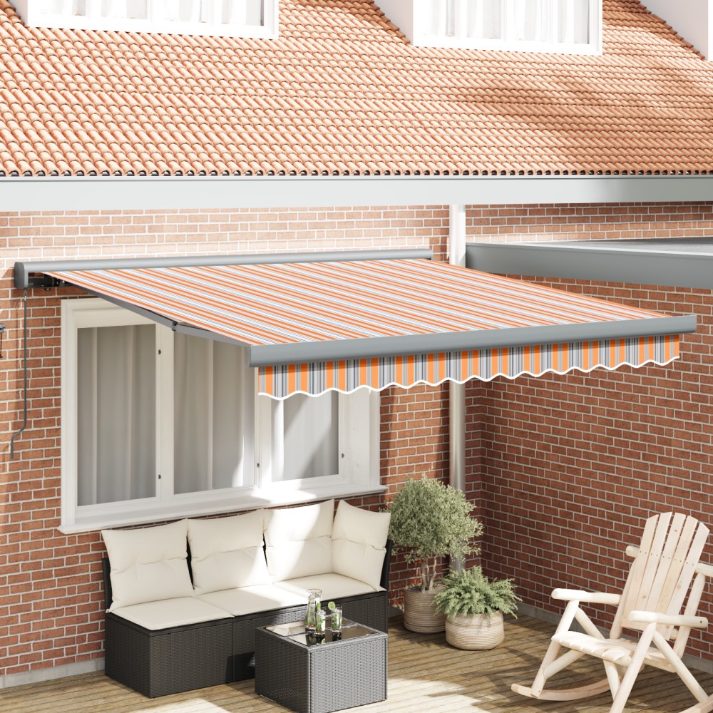 vidaXL Cortina Retractabilă Multicolour 350 x 250 cm