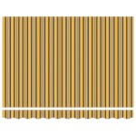 vidaXL Umbra manuală retractabilă cu dungi colorate 350x250 cm
