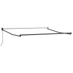 Marchiză manuală retractabilă vidaXL neagră 350x250 cm