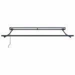 vidaXL Cortina Retractabilă Negru 350 x 250 cm Poliester și metal