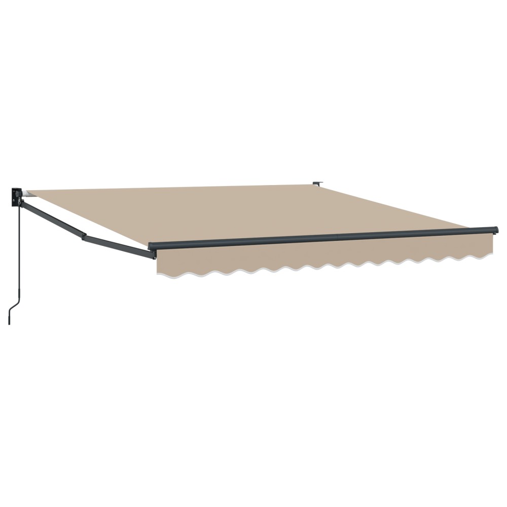 Marchiză retractabilă manuală vidaXL Bej 350x250 cm