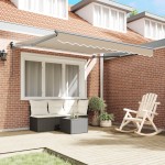 Marchiză retractabilă manuală vidaXL Bej 350x250 cm Marchiză retractabilă manuală vidaXL Bej 350x250 cm