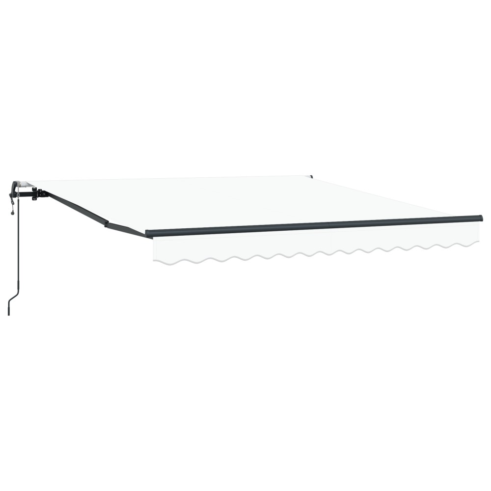 vidaXL Pergolă automatizată și retractabilă de la , albă, 350 x 250 cm