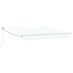 Marchiză Retractabilă Manuală vidaXL Alb 350x250 cm Marchiză Retractabilă Manuală vidaXL Alb 350x250 cm