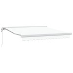 vidaXL Umbra Retractabilă Automatică Albă 350x250 cm