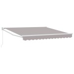 Marchiză Manuală Retractabilă vidaXL Gri 350x250 cm Marchiză Manuală Retractabilă vidaXL Gri 350x250 cm