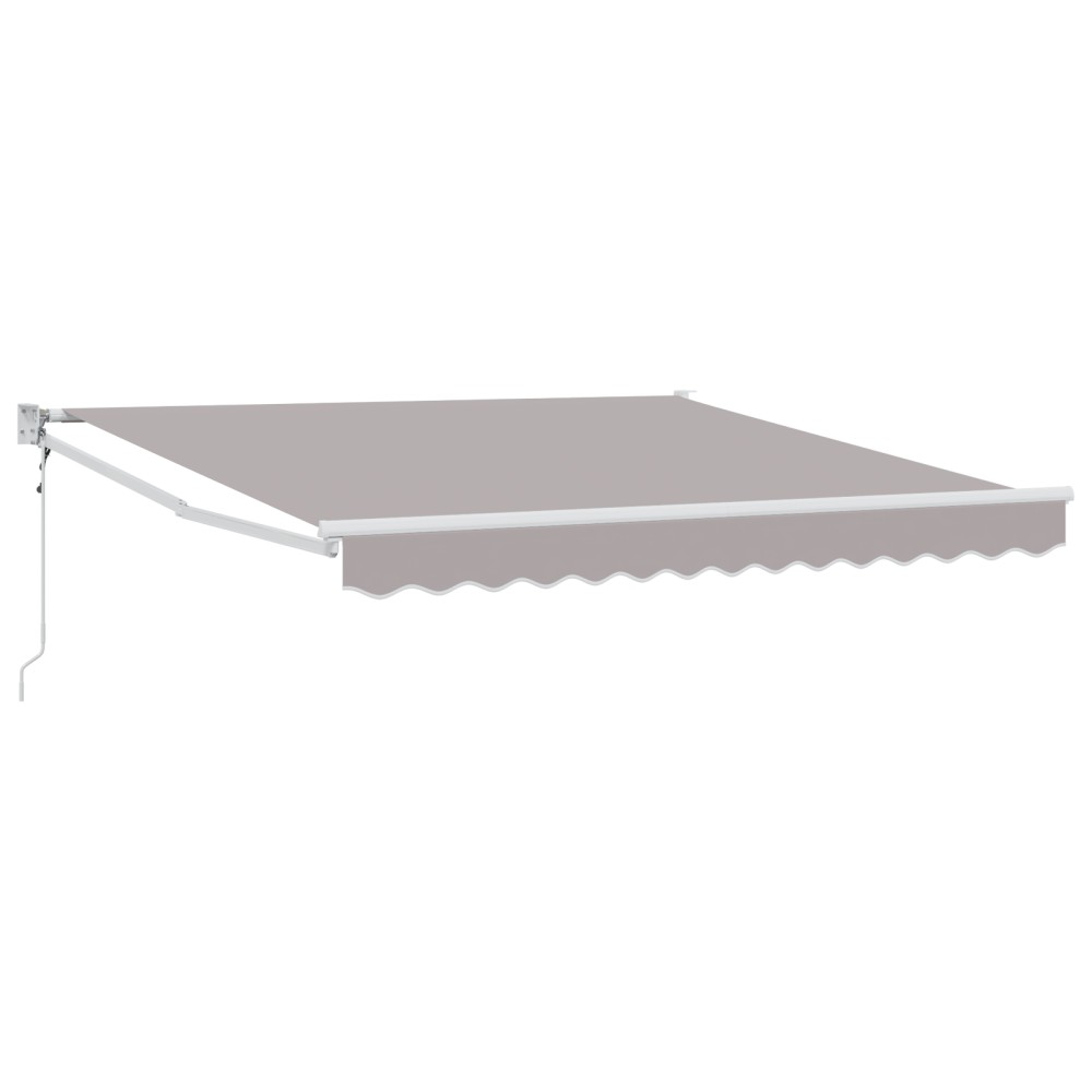 vidaXL Marquiza retractabilă Gri 350x250 cm