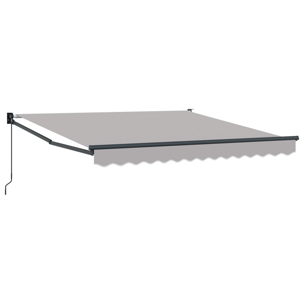 Marchiza Retractabilă Manuală vidaXL Gri 350x250 cm