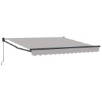 Marchiza Retractabilă Manuală vidaXL Gri 350x250 cm Marchiza Retractabilă Manuală vidaXL Gri 350x250 cm